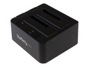 StarTech.com Dual-Bay USB 3.1 SATA Festplatten Dockingstation, Extern - Speicher-Controller mit Datenanzeige, Netzanzeige - 2.5", 3.5" (6.4 cm, 8.9 cm)