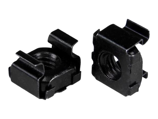 StarTech.com Startech M5 Käfigmuttern - 50er Pack, Schwarz - M5 Muttern für Server Racks und Serverschränke - Käfigmuttern - Schwarz (Packung mit 50)