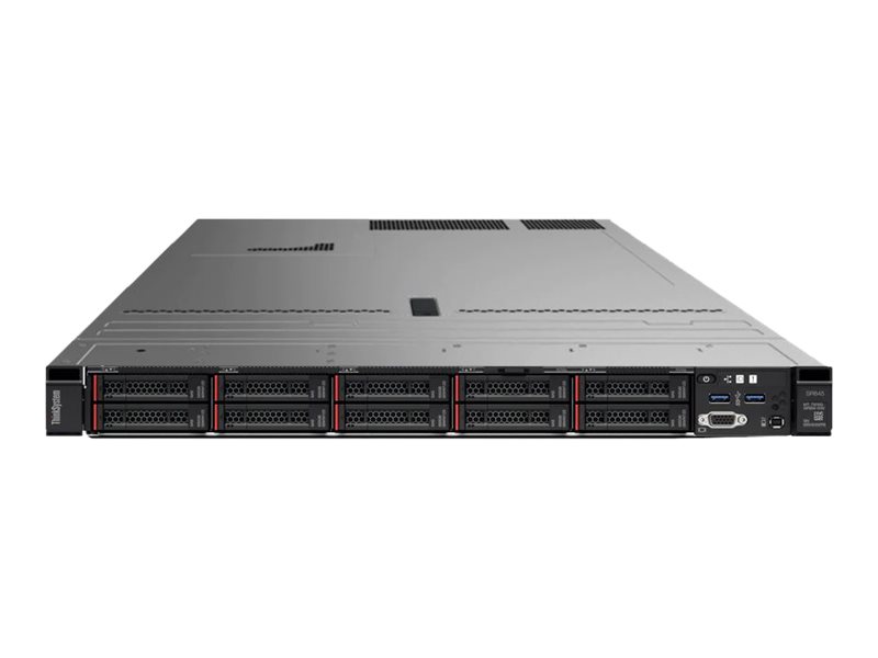 Lenovo ThinkSystem SR645 7D2X - Server - Rack-Montage - 1U - zweiweg - 1 x EPYC 7343 / 3.2 GHz - RAM 64 GB - SAS - Hot-Swap 6.4 cm (2.5")