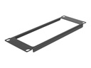 Delock Blindabdeckung - Schwarz - 2U - 25.4 cm (10")