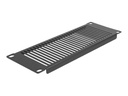 Delock Rackpaneel - Schwarz - 2U - 25.4 cm (10")