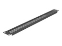 Delock Rackpaneel (vertikal) - mit Lüftungsschlitzen - Schwarz - 1U - 48.3 cm (19")