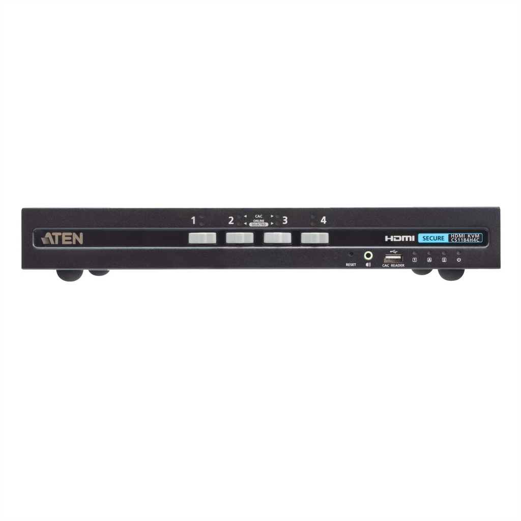 ATEN USB - 4K HDMI Secure KVM Switch with C - KVM-Umschalter - 4-Port
