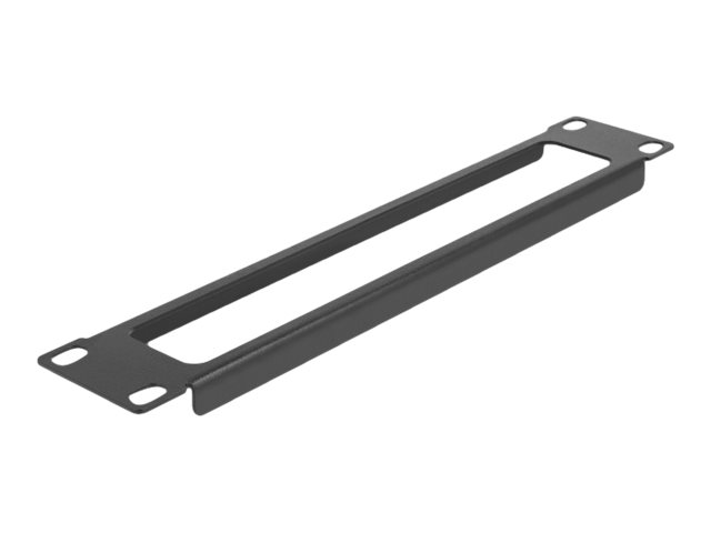 Delock Rackpaneel - mit Öffnung - Schwarz - 1U - 25.4 cm (10")