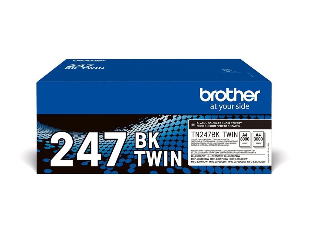 Brother TN247BK TWIN - 2er-Pack - Hohe Ergiebigkeit