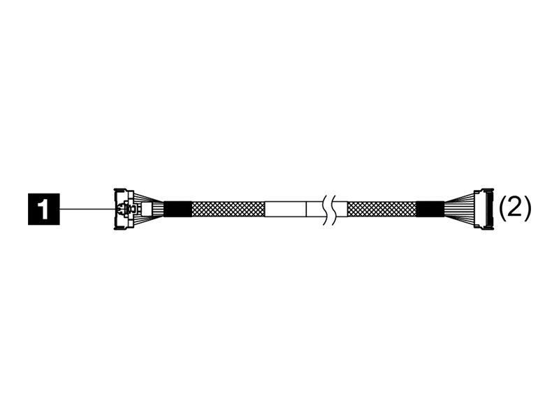 Lenovo ThinkSystem 2nd Processor Upgrade SR650 V3 - Kabel-/Adapterset