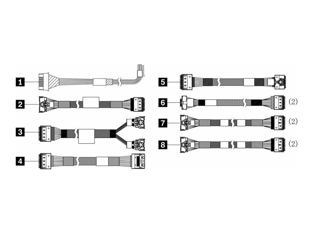 Lenovo Speicherkabelkit - für 2,5" Chassis