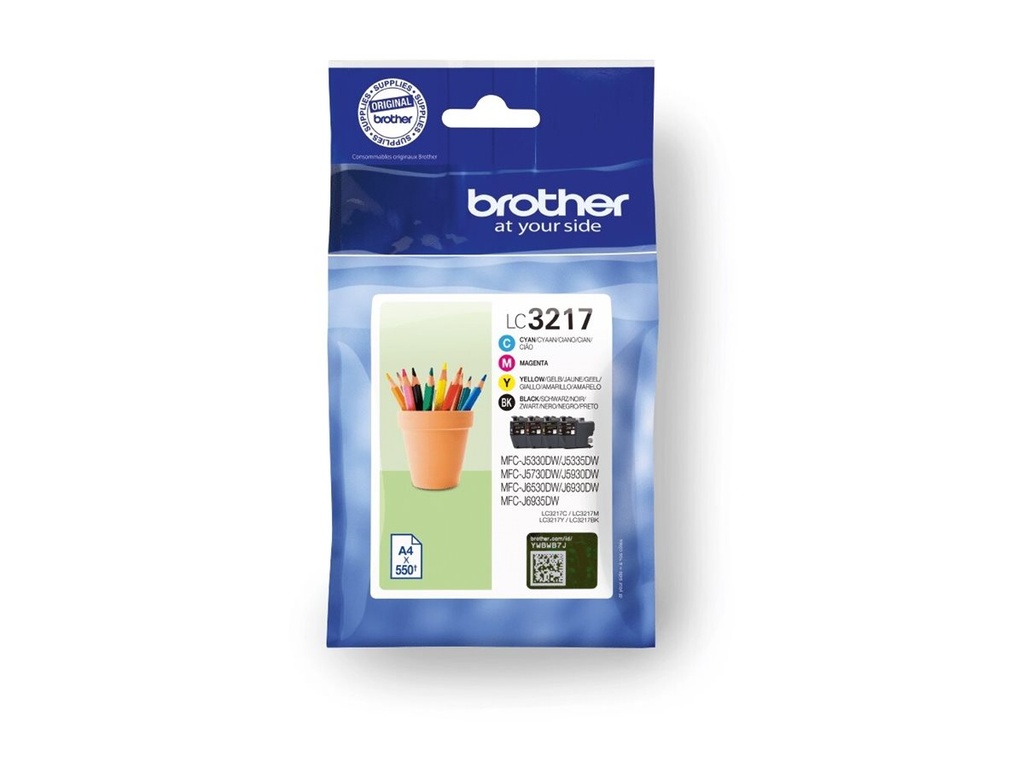 Brother LC3217 Value Pack - 4er-Pack - Schwarz, Gelb, Cyan, Magenta