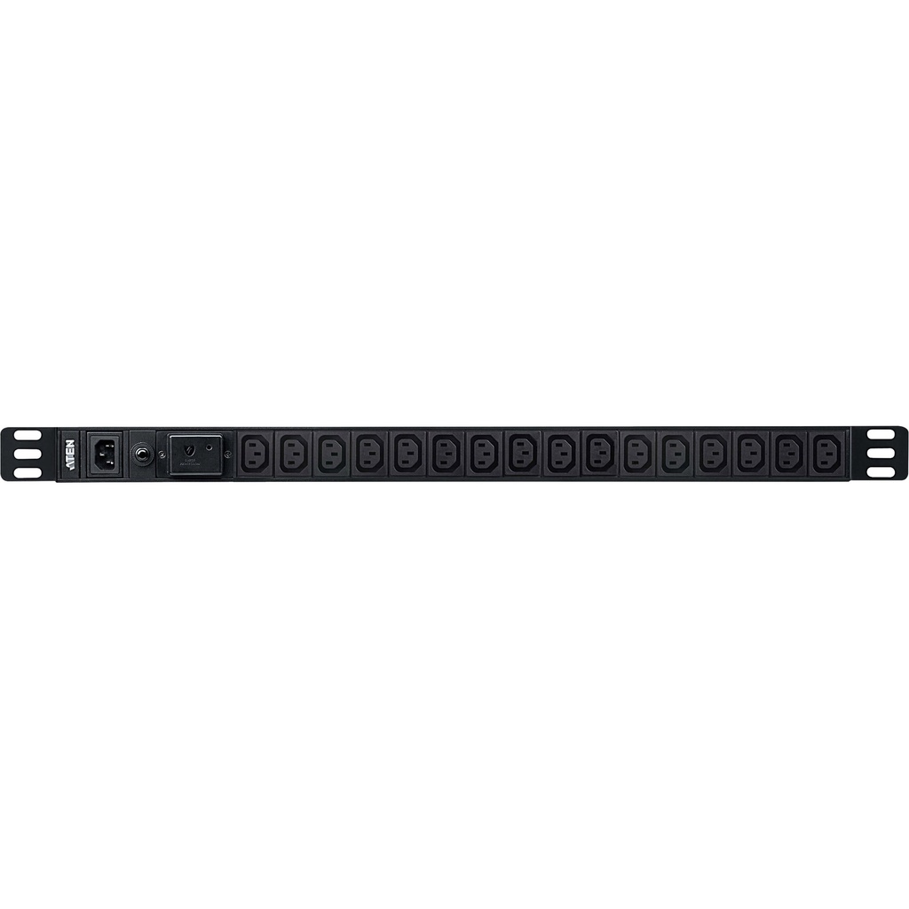 ATEN 0U Basis-PDU mit Überspannungsschutz - Standard - 0U - Aluminium - Schwarz - 16 AC-Ausgänge - C13-Koppler