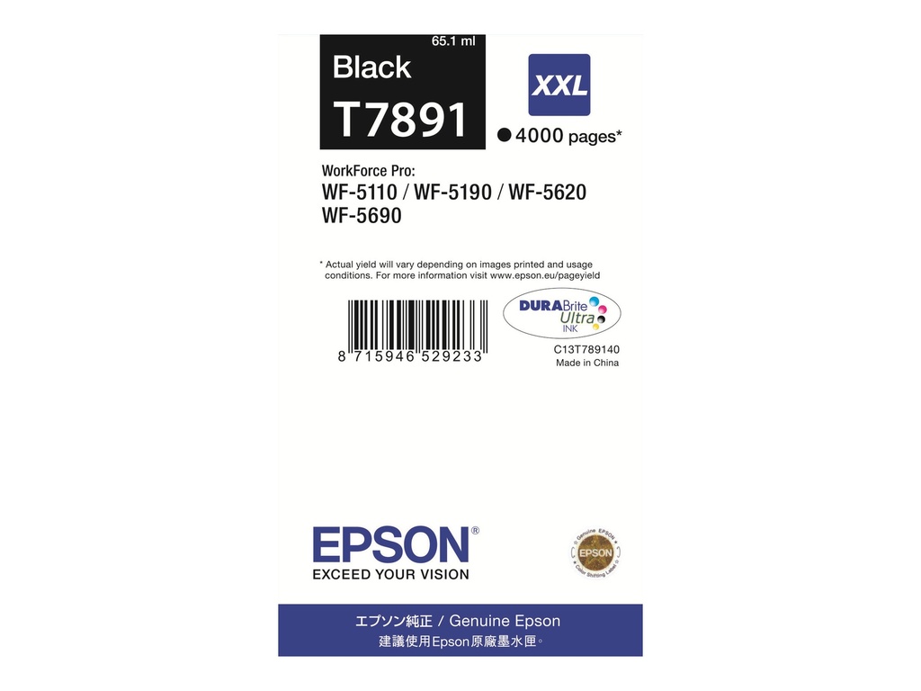 Epson T7891 - 65.1 ml - Größe XXL - Schwarz - original