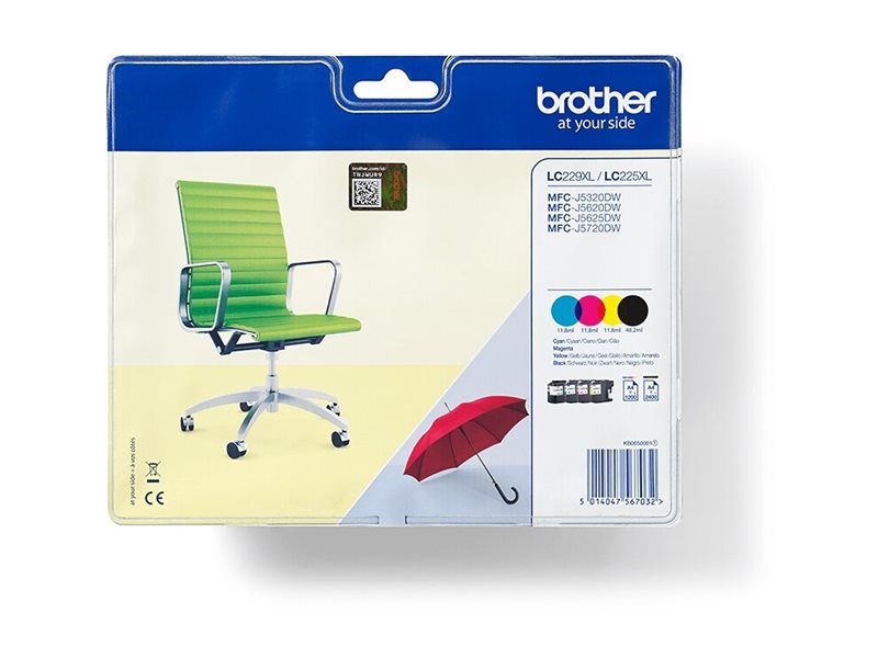 Brother LC229XL Value-Pack - 4er-Pack - Schwarz