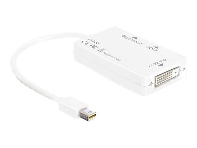 Delock Video- Audio-Adapter - DisplayPort HDMI DVI - Mini-DisplayPort m - DVI-I - Adapter - Digital/Display/Video