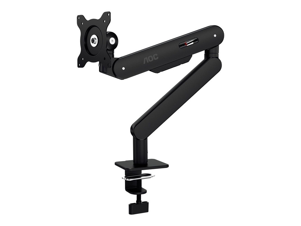 AOC AM400B - Befestigungskit (Monitorarm, Klemmmontagesockel, Tischplattenbohrung, Gasfeder) - einstellbarer Arm - für Flachbildschirm - Aluminiumlegierung - Schwarz - Bildschirmgröße: 43.18-86.36 cm (17"-34")