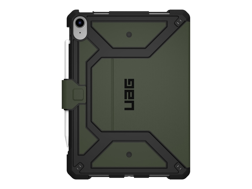 Urban Armor Gear UAG Metropolis SE Series - Flip-Hülle für Tablet - widerstandsfähig - Polyurethan - Oliv - 10.9" - für Apple 10.9-inch iPad (10. Generation)