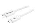 StarTech.com 1.6ft (50cm) Thunderbolt 3 Cable, 40Gbps, 100W PD, 4K/5K Video, Thunderbolt-Certified, Compatible w/ TB4/USB 3.2/DisplayPort - Thunderbolt-Kabel - 24 pin USB-C (M)