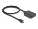 Delock HDMI Splitter - HDMI männlich zu HDMI, Mikro-USB Typ B (nur Strom)