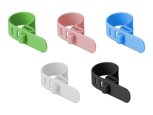 Delock Kabelbinder - 8 cm - diverse Farben (Packung mit 10)