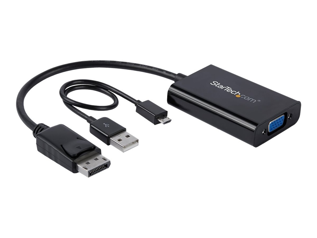 StarTech.com StarTech DisplayPort to VGA Adapter with Audio - 1920x1200 - DP to VGA Converter for Your VGA Monitor or Display (DP2VGAA)