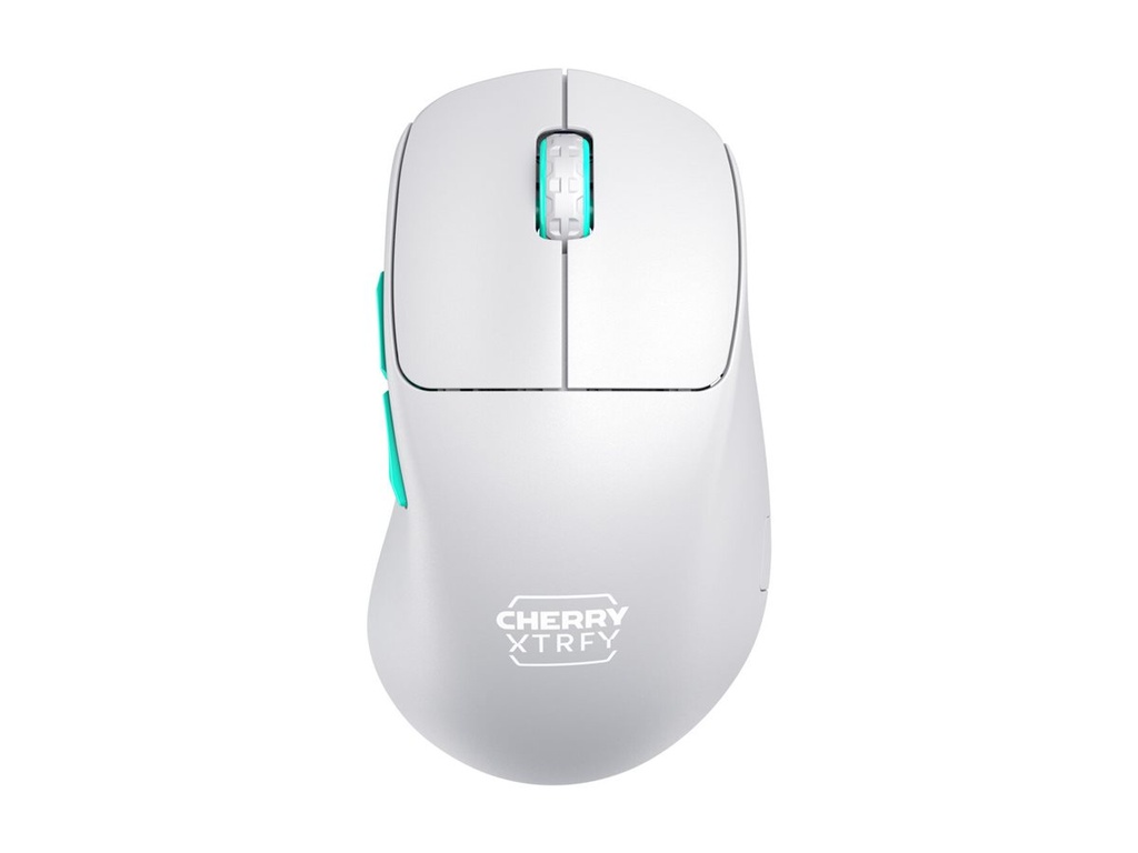 Cherry Xtrfy M64 - Maus - ergonomisch - optisch - 5 Tasten - kabellos - 2.4 GHz - kabelloser Empfänger (USB)