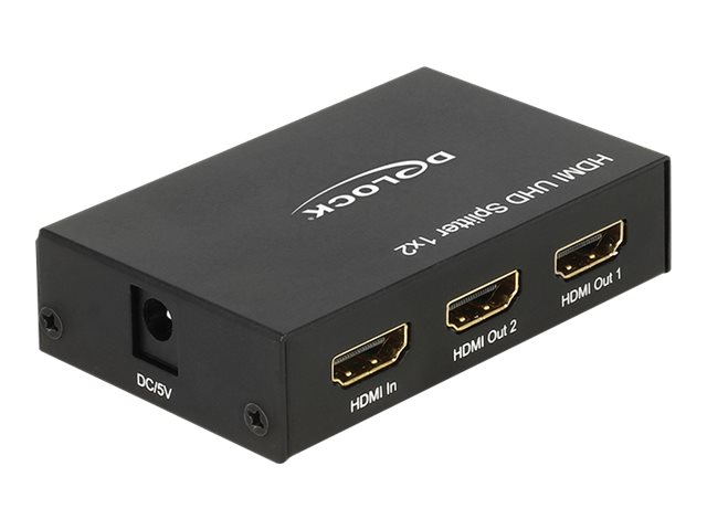 Delock HDMI UHD Splitter 1 x HDMI in > 2 x HDMI