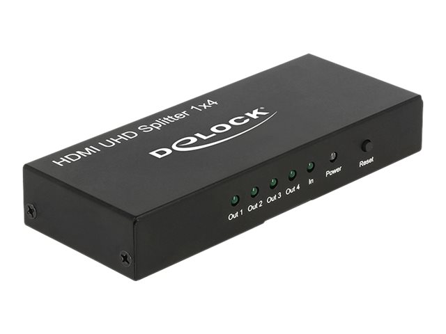 Delock HDMI UHD Splitter 1 x HDMI in > 4 x HDMI out 4K
