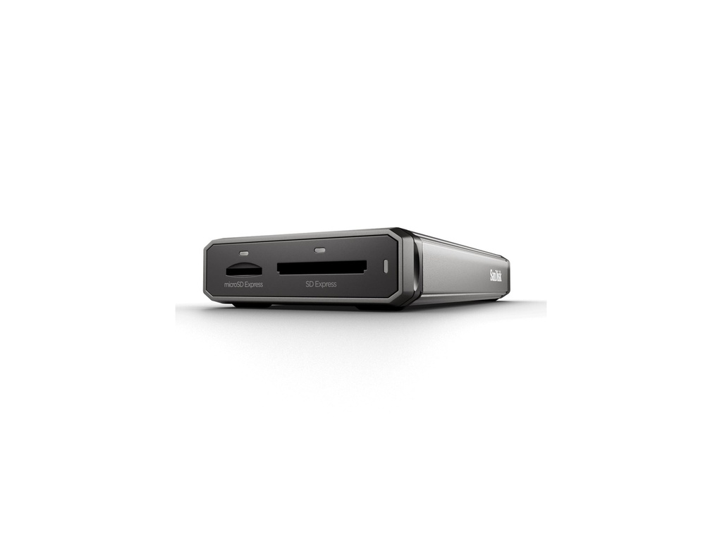 SanDisk PRO-READER Dual Card - Kartenleser - 2 in 1 (SD Express, microSD Express, microSD UHS-I, microSDHC UHS-I, microSDXC UHS-I, SDHC UHS-I, SDXC UHS-I)