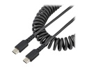 StarTech.com 50cm USB C auf USB C Kabel, Spiralkabel, USB C 2.0 Kabel - USB-Kabel - USB-C (M)