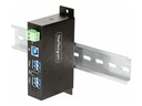 StarTech.com 4-Port USB 3.0 Hub, Managed, Industriegehäuse
