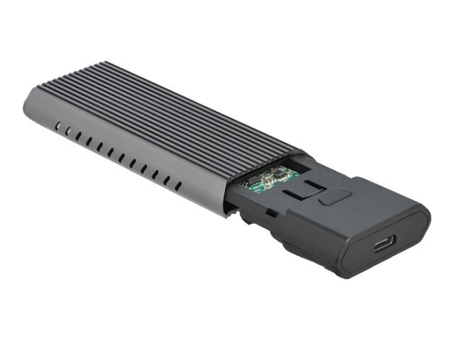 Delock Externes USB Type-C Combo Gehäuse für M.2 NVMe PCIe oder SATA SSD