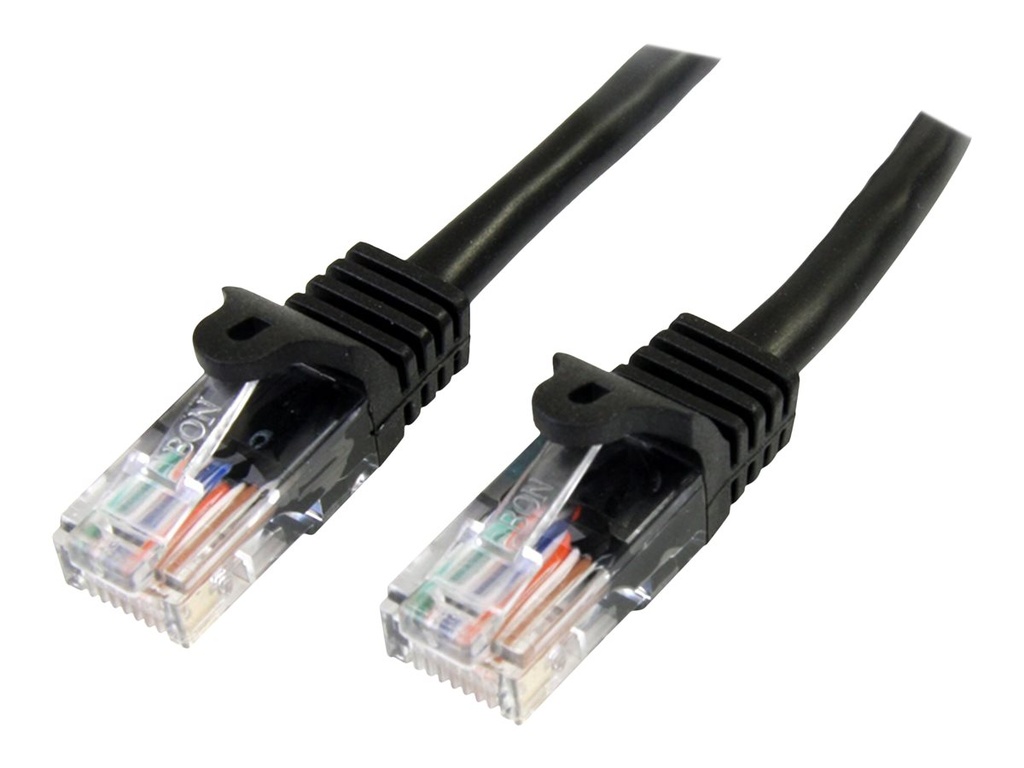 StarTech.com 3m Cat5e RJ45 UTP Netzwerkkabel Snagless - Cat 5e Patchkabel - Schwarz - Stecker / Stecker - Patch-Kabel - RJ-45 (M)