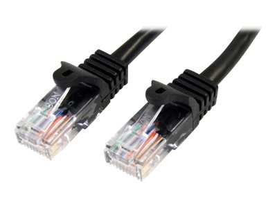 StarTech.com 2m Cat5e RJ45 UTP Netzwerkkabel Snagless - Cat 5e Patchkabel - Schwarz - Stecker / Stecker - Patch-Kabel - RJ-45 (M)