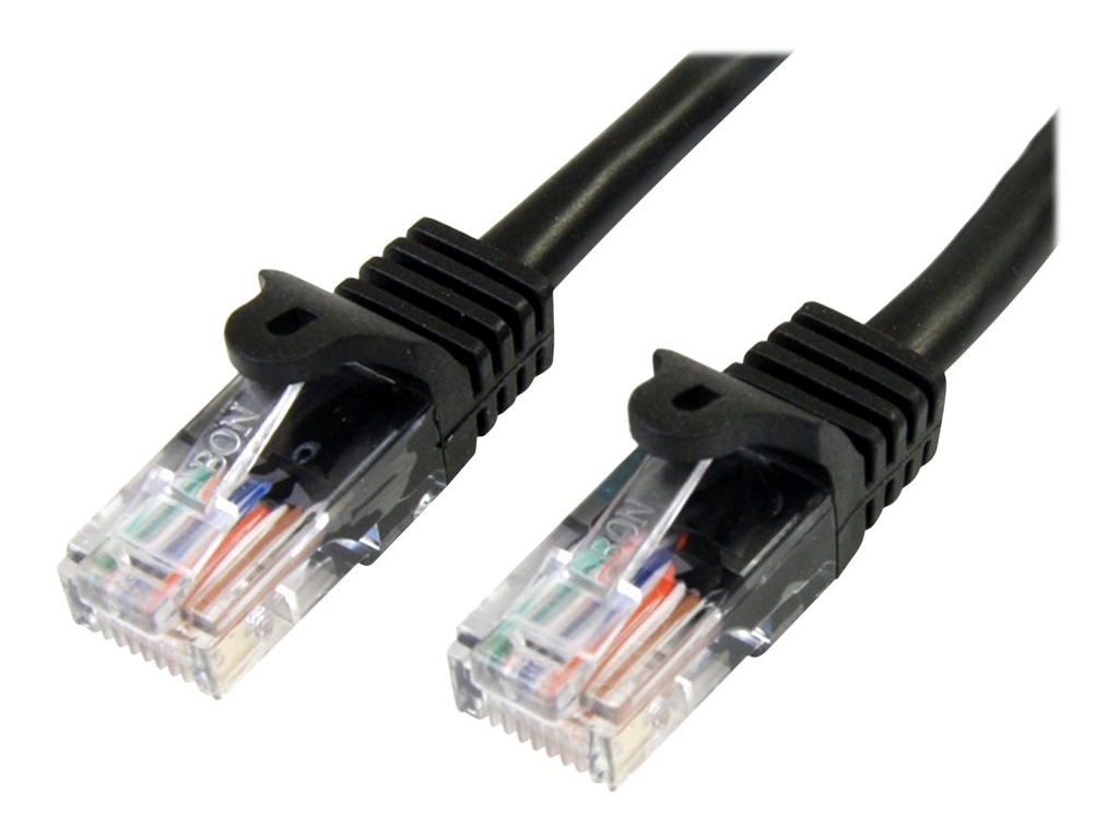 StarTech.com 2m Cat5e RJ45 UTP Netzwerkkabel Snagless - Cat 5e Patchkabel - Schwarz - Stecker / Stecker - Patch-Kabel - RJ-45 (M)