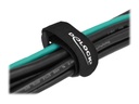 Delock Klettverschluss-Cinchkabelbinder - 15 cm - Schwarz (Packung mit 5)
