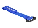 Delock Klettverschluss-Cinchkabelbinder - 15 cm - Blau (Packung mit 5)