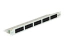 Delock Patch Panel - CAT 3 - RJ-45 X 50 - Hellgrau, RAL 7035 - 1U - 48.3 cm (19")
