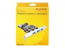 Delock PCI Express Card > 3 x external + 1 x