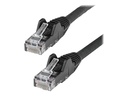 StarTech.com 10m Netzwerkkabel CAT6 - LSZH(weniger Rauch, Halogenfrei) - 10Gbit 650MHz 100W POE RJ45 U/UTP LAN-Patch Kabel - Schwarz, ETL Zertifizierung, 24AWG, Installationskabel (N6LPATCH10MBK)