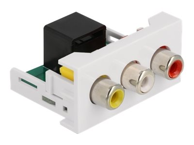 Delock Easy 45 - Einrastmodul - RCA, RCA, RCA