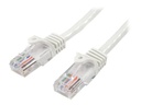 StarTech.com 5m Cat5e Ethernet Netzwerkkabel Snagless mit RJ45 - Cat 5e UTP Kabel - Weiß - Netzwerkkabel - RJ-45 (M)