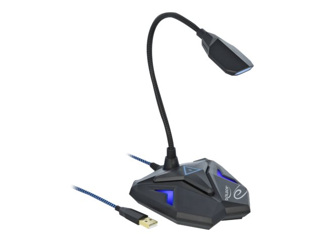 Delock Desktop USB Gaming Microphone with Gooseneck and Mute Button