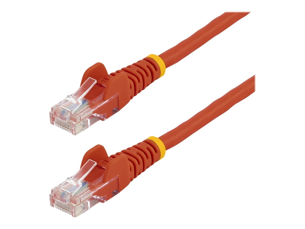 StarTech.com Startech 0,5m Cat5e Ethernet Netzwerkkabel Snagless mit RJ45 - Cat 5e UTP Kabel - Rot - Patch-Kabel - RJ-45 (M)