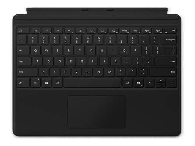 Microsoft Surface Pro Keyboard - Tastatur - mit Trackpad, Beschleunigungsmesser, Surface Slim Pen 2 Ablage- und Ladeschale