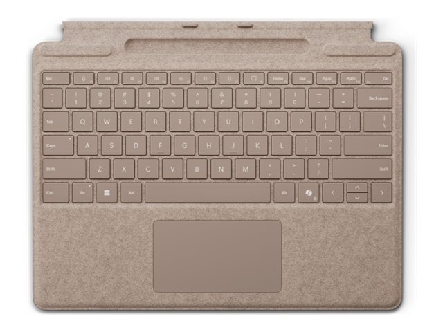 Microsoft Surface Pro Keyboard - Tastatur - mit Trackpad, Beschleunigungsmesser, Surface Slim Pen 2 Ablage- und Ladeschale - QWERTZ - Deutsch/Österreichisch - Dune - für Microsoft Surface Pro 8, Pro 8 for Business, Pro 9, Pro 9 for Business, Pro 10 for Business, Pro (11th Edition)
