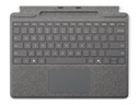 Microsoft Surface Pro Keyboard - Tastatur - mit Trackpad, Beschleunigungsmesser, Surface Slim Pen 2 Ablage- und Ladeschale - QWERTZ - Deutsch/Österreichisch - Platin - für Microsoft Surface Pro 8, Pro 8 for Business, Pro 9, Pro 9 for Business, Pro 10 for Business, Pro (11th Edition)