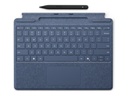 Microsoft Surface Pro Keyboard - Tastatur - mit Trackpad, Beschleunigungsmesser, Surface Slim Pen 2 Ablage- und Ladeschale - QWERTZ - Deutsch/Österreichisch - Saphir - mit Slim Pen 2 - für Microsoft Surface Pro 8, Pro 8 for Business, Pro 9, Pro 9 for Business, Pro 10 for Business, Pro (11th Edition)