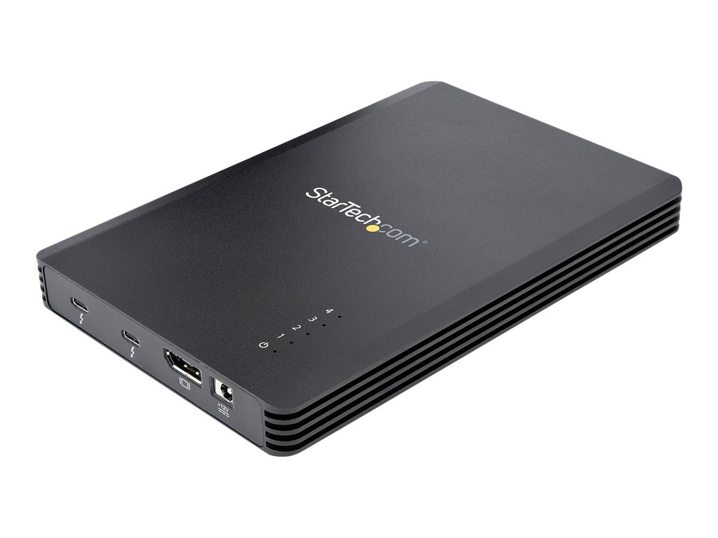 StarTech.com 4 Bay Thunderbolt 3&trade; NVMe Gehäuse, für M.2 SSD, DP & 2x TB3 - Speichergehäuse - M.2 - M.2 NVMe Card / PCIe (NVMe)