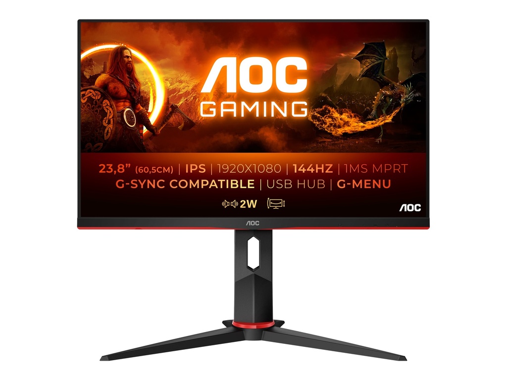 AOC Gaming 24G2U/BK - LED-Monitor - Gaming - 61 cm (24")