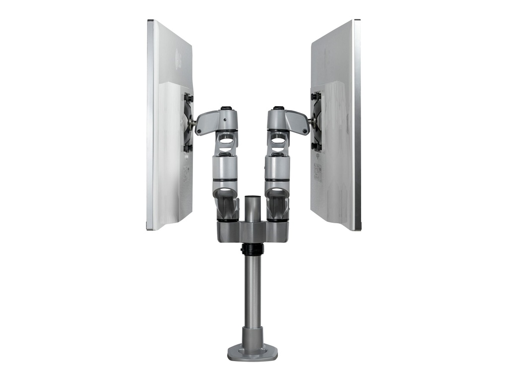 StarTech.com Doppelter Monitorarm für den Tisch - Premium Gelenkarm für Monitore - VESA Monitore bis 30" und 10 kg - höhenverstellbar/drehbar/neigbar/schwenkbar - Klemme/Durchführung (ARMDUALPS)