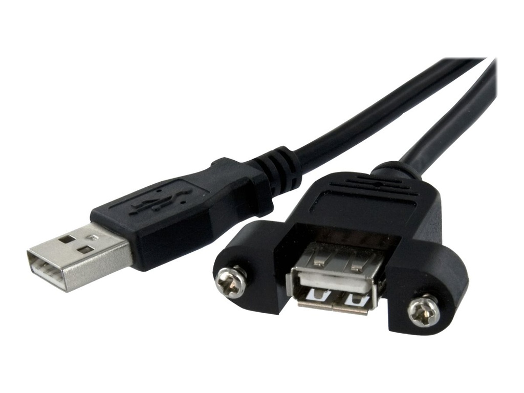 StarTech.com 90cm USB A Blendenmontage Kabel Bu/St - USB Verlängerungskabel - Einbaubuchsen Kabel Verlängerung - USB-Verlängerungskabel - USB (W)