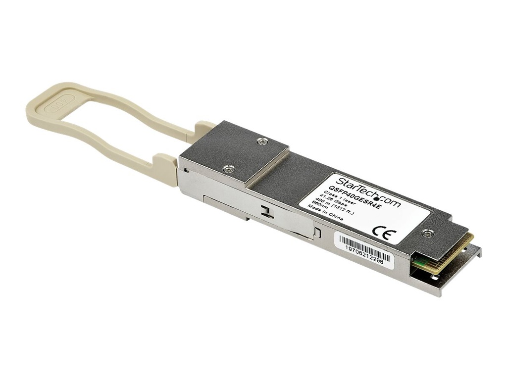 StarTech.com QSFP40GESR4E Transceiver Modul (QSFP Module, 40GBase-SR4 Juniper kompatibel, Glasfaser, 850nm, MPO Multimode mit DDM)